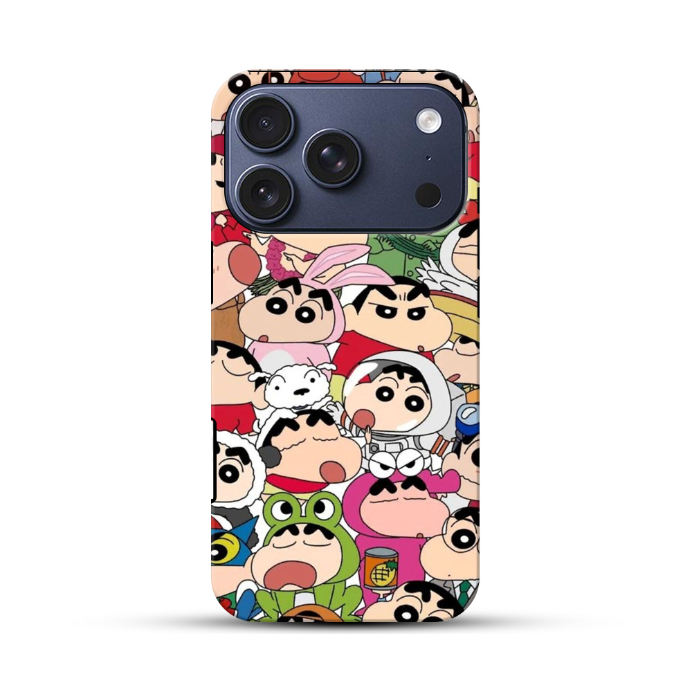 しんちゃんのキャラクターたち iPhone 17 Proオリジナルハ耐衝撃ケース