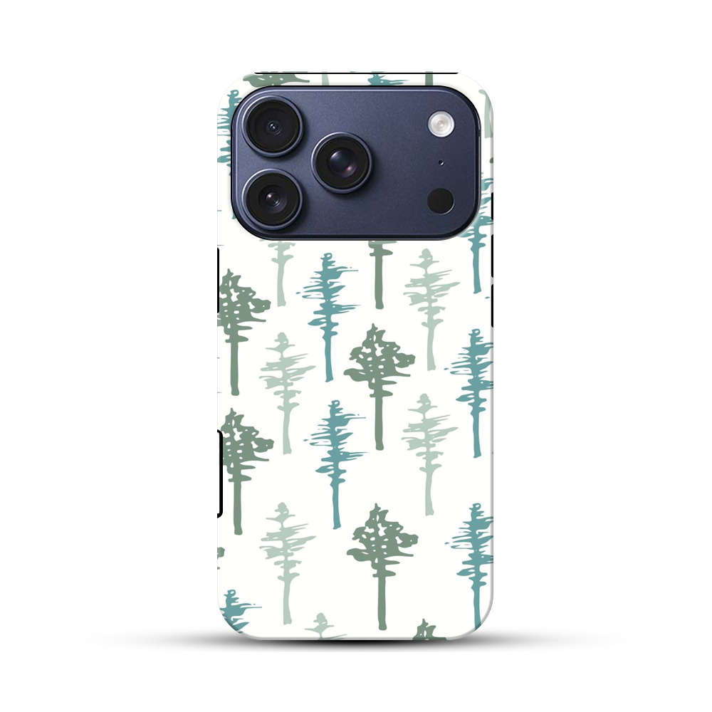 シンプルな木柄のパターン iPhone 17 Proオリジナルハ耐衝撃ケース