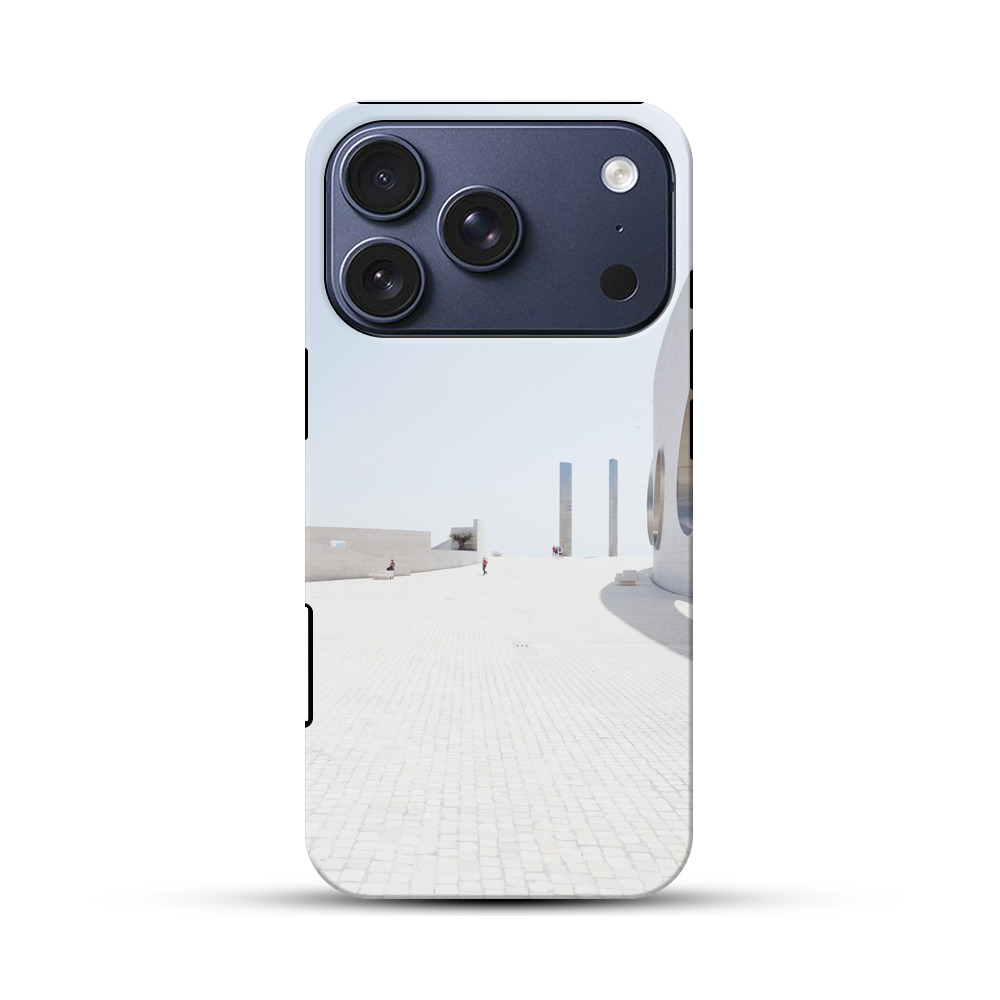 白い近代建築広場 iPhone 17 Proオリジナルハ耐衝撃ケース