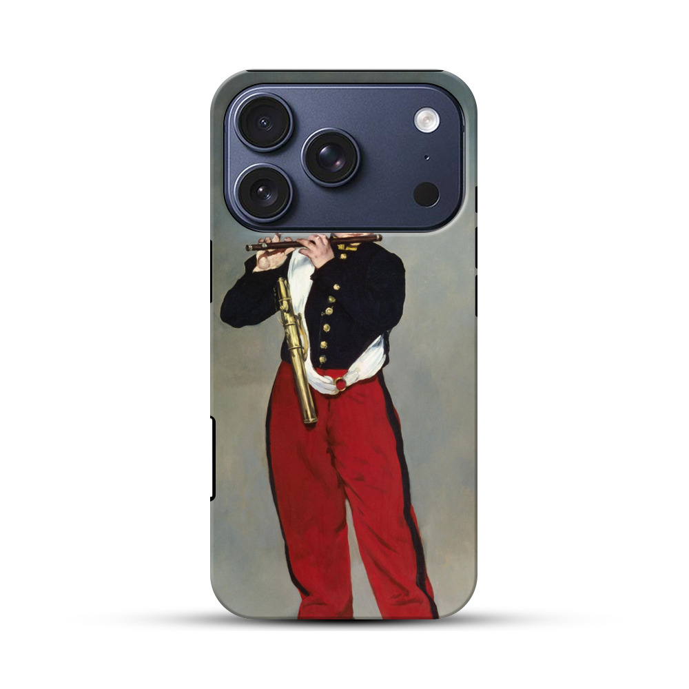 笛を吹く少年 iPhone 17 Proオリジナルハ耐衝撃ケース