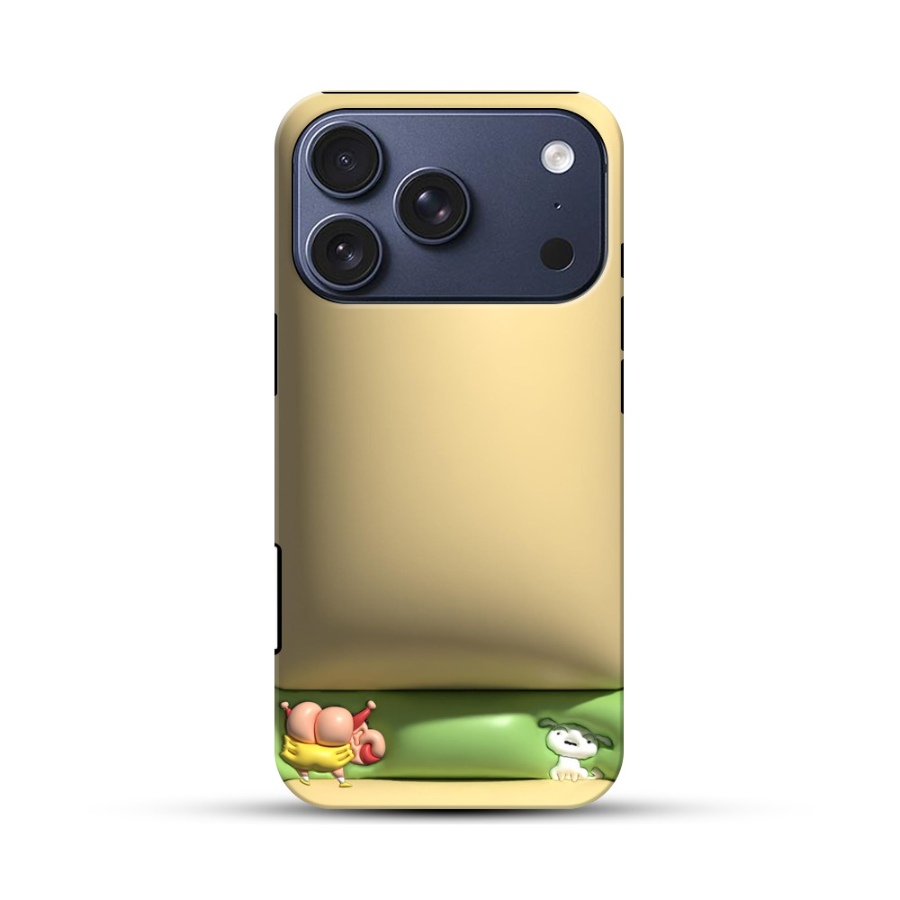 ベージュのグラデーション iPhone 17 Proオリジナルハ耐衝撃ケース