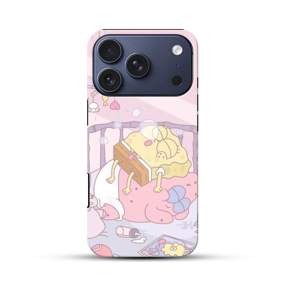 スポンジボブ赤ちゃん寝る iPhone 17 Proオリジナルハ耐衝撃ケース