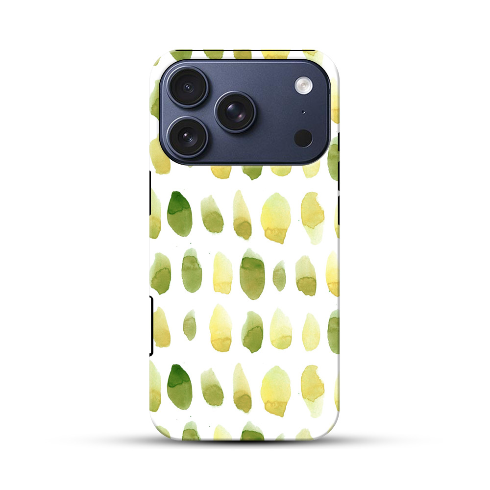 水彩のパターン iPhone 17 Proオリジナルハ耐衝撃ケース