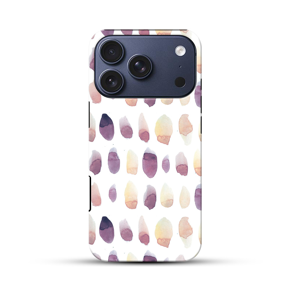 水彩のパターン iPhone 17 Proオリジナルハ耐衝撃ケース