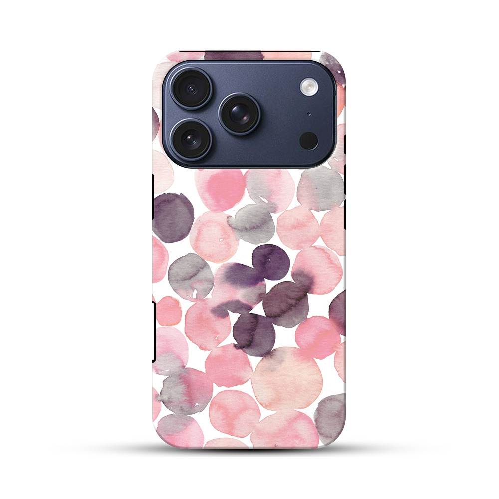 水彩のドット模様 iPhone 17 Proオリジナルハ耐衝撃ケース