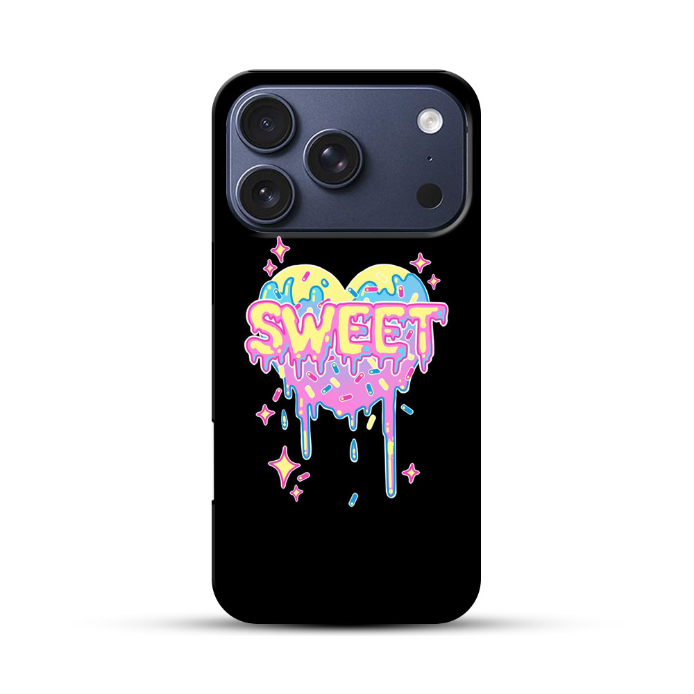 スイートハートの溶けるイラスト iPhone 17 Proオリジナルハ耐衝撃ケース
