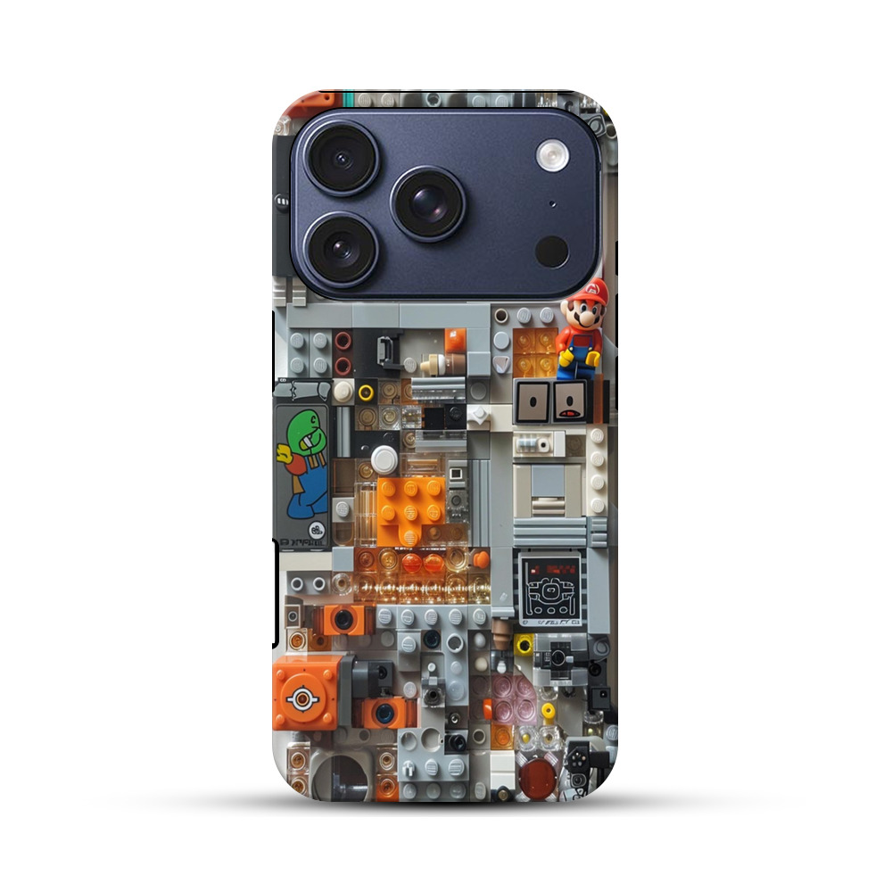 スーパーマリオレゴ iPhone 17 Proオリジナルハ耐衝撃ケース