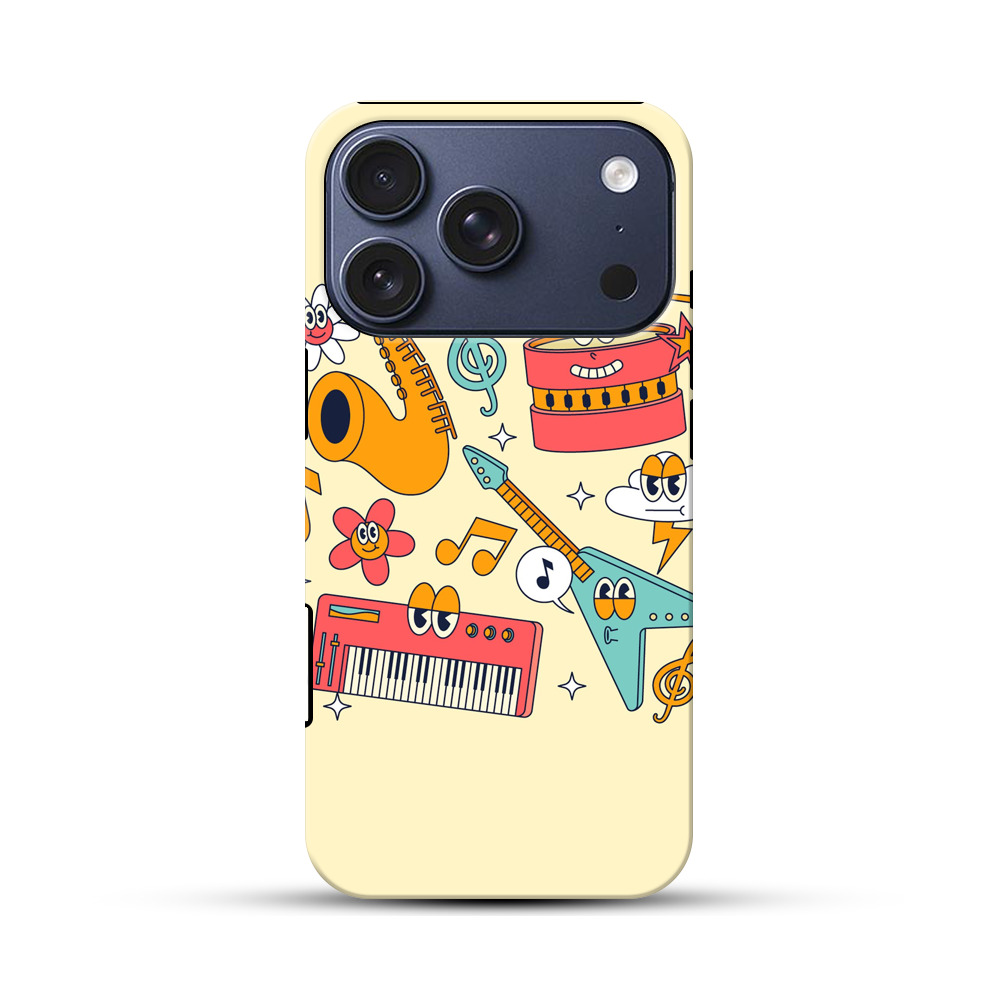 楽しい音楽の道具 iPhone 17 Proオリジナルハ耐衝撃ケース