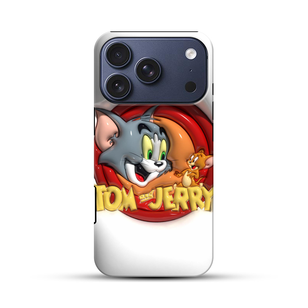 トムとジェリーのロゴ iPhone 17 Proオリジナルハ耐衝撃ケース