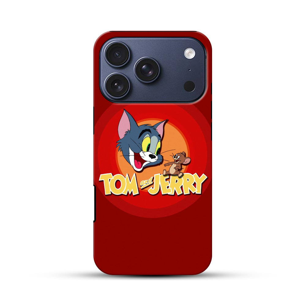 トムとジェリーのキャラ iPhone 17 Proオリジナルハ耐衝撃ケース