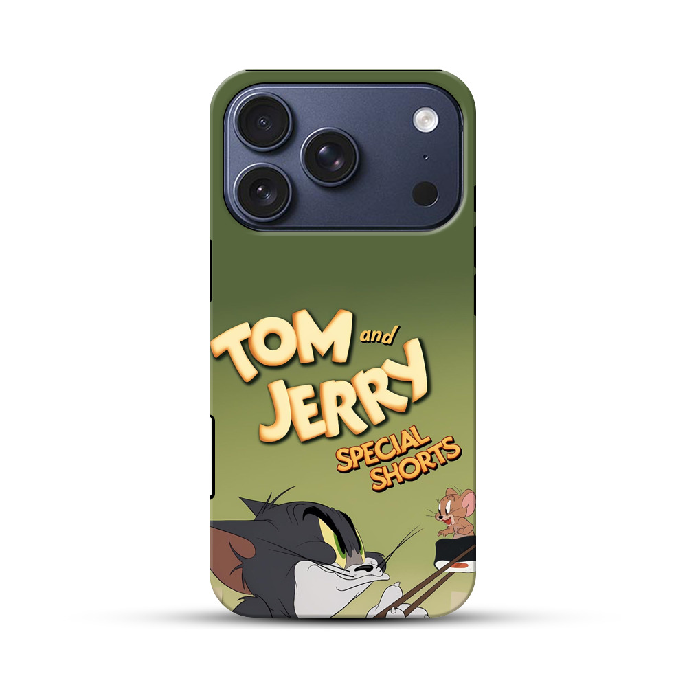 トムとジェリーのロゴ iPhone 17 Proオリジナルハ耐衝撃ケース