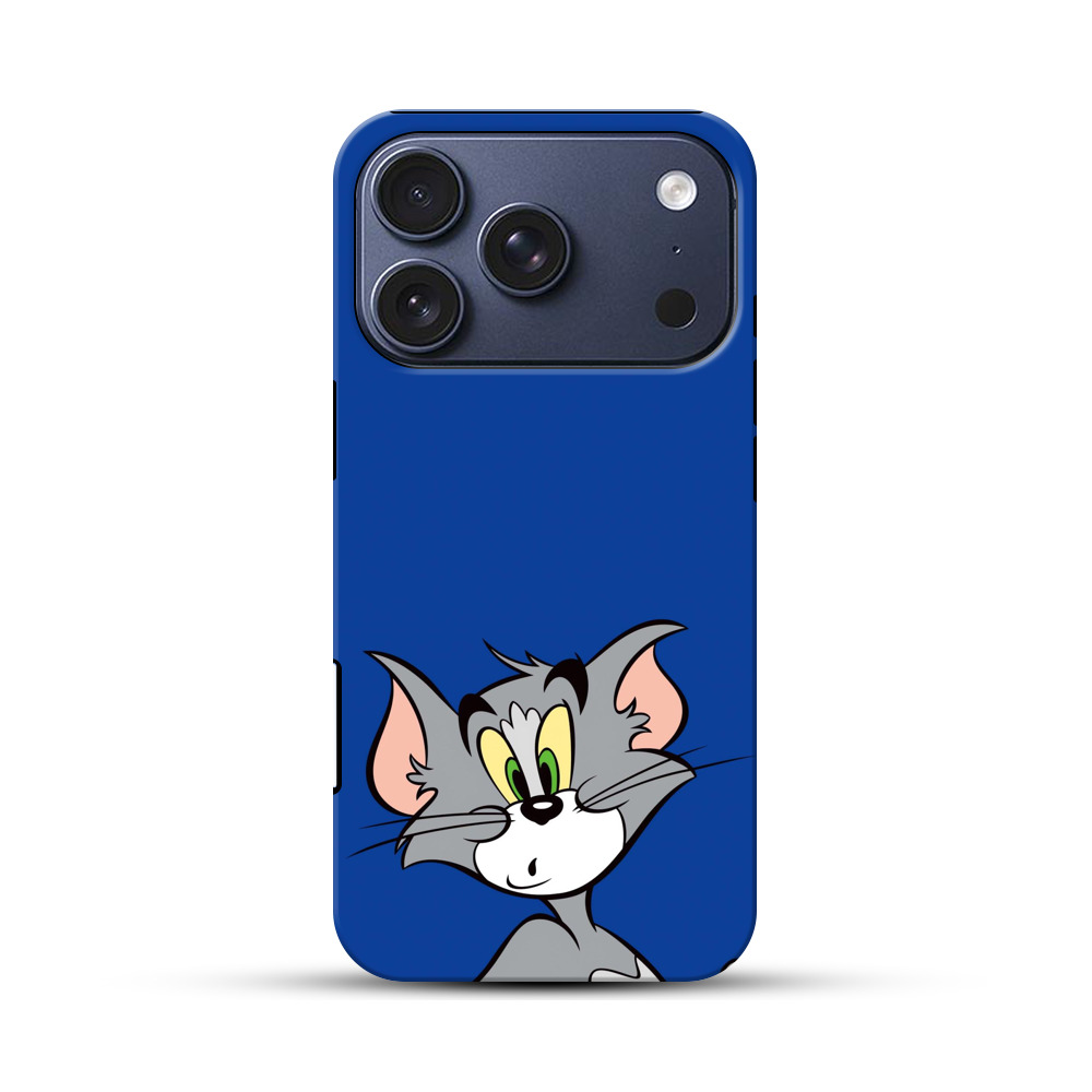 トムの顔イラスト iPhone 17 Proオリジナルハ耐衝撃ケース