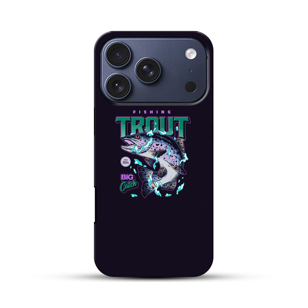 トラウトのイラスト iPhone 17 Proオリジナルハ耐衝撃ケース