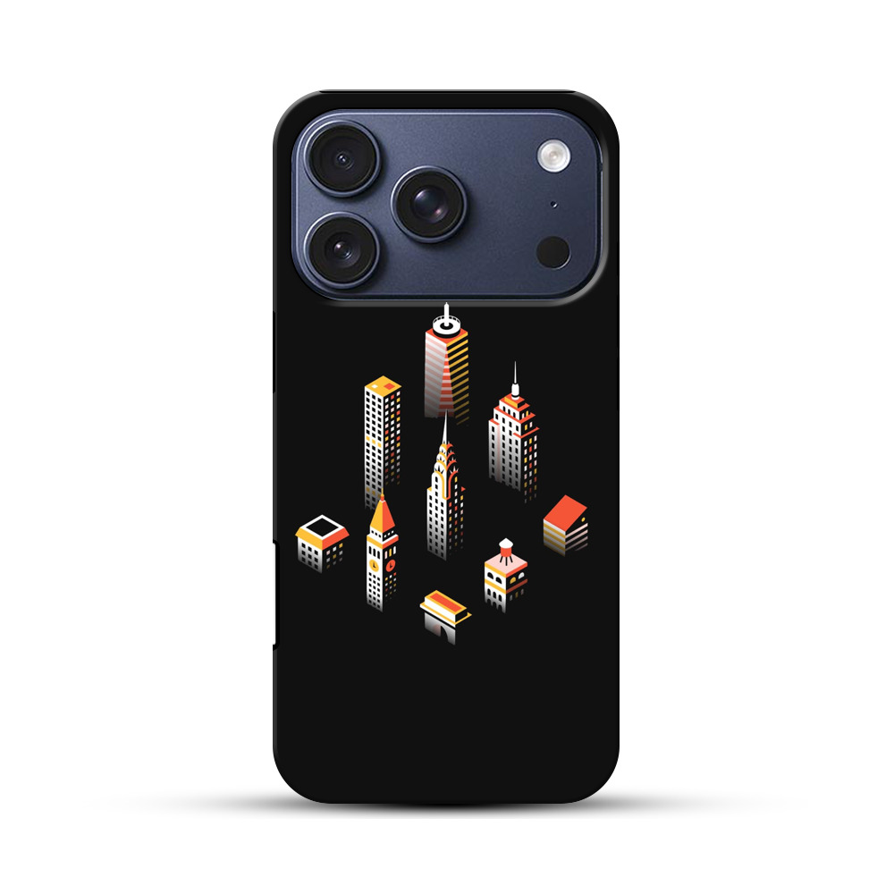 都市の高層ビル群 iPhone 17 Proオリジナルハ耐衝撃ケース