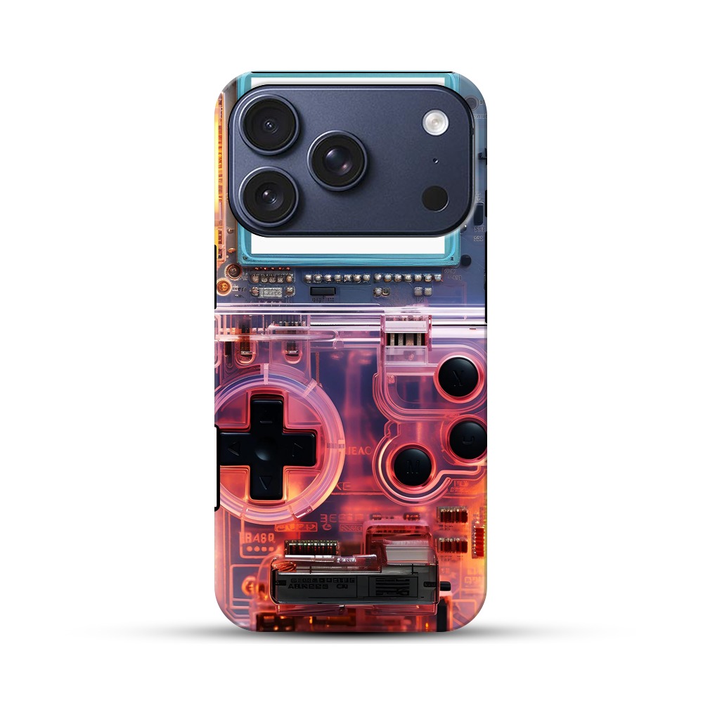 透明ピンクゲームコントローラーケース iPhone 17 Proオリジナルハ耐衝撃ケース