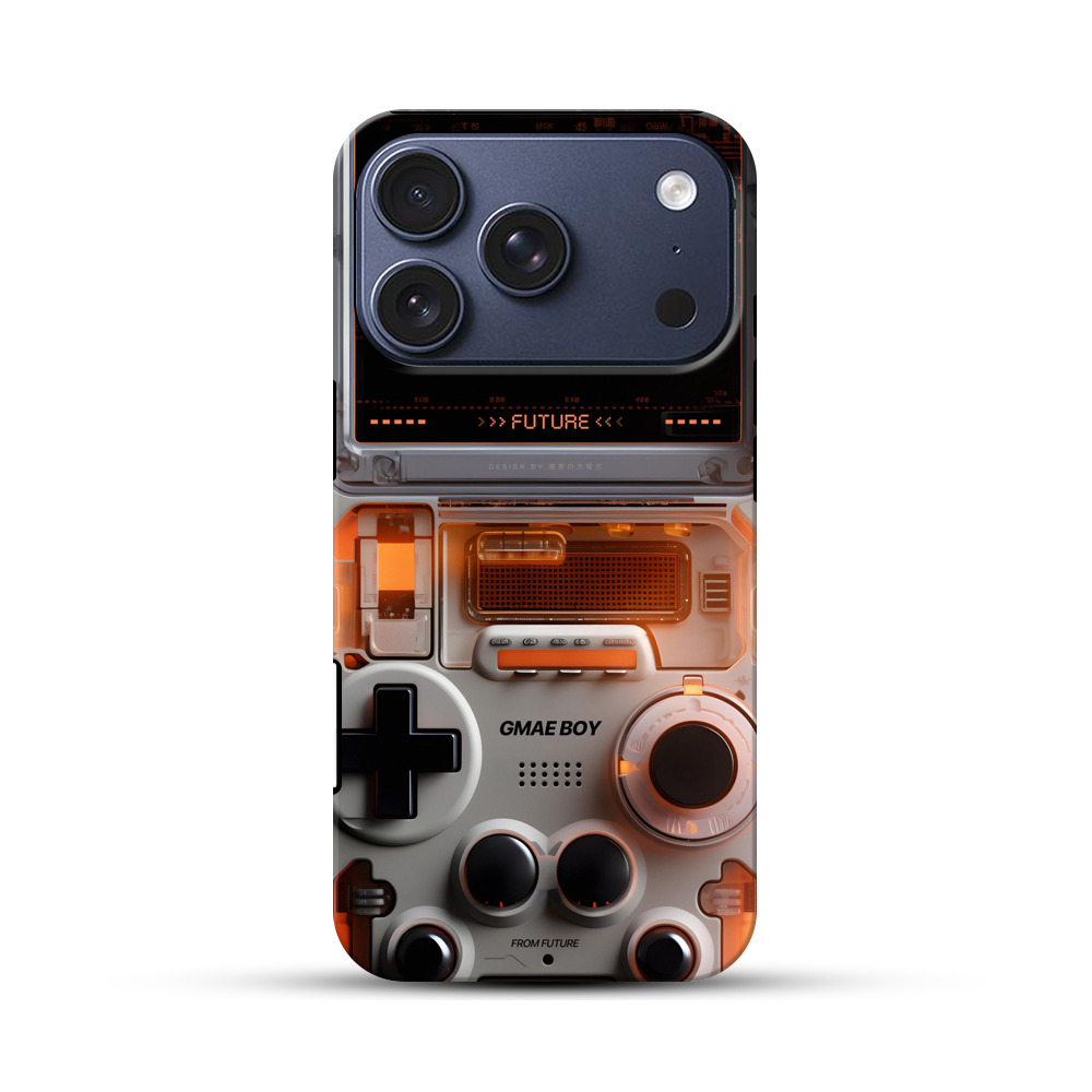 透明レトロゲーム機未来 iPhone 17 Proオリジナルハ耐衝撃ケース