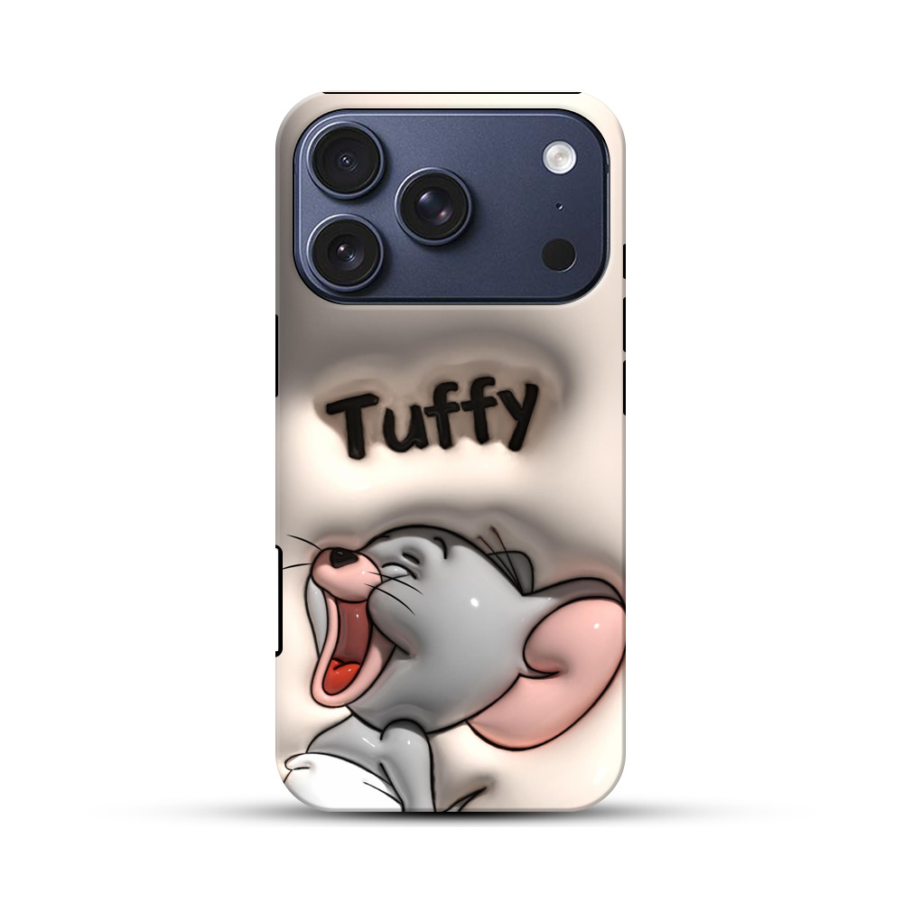 かわいいネズミのイラスト iPhone 17 Proオリジナルハ耐衝撃ケース