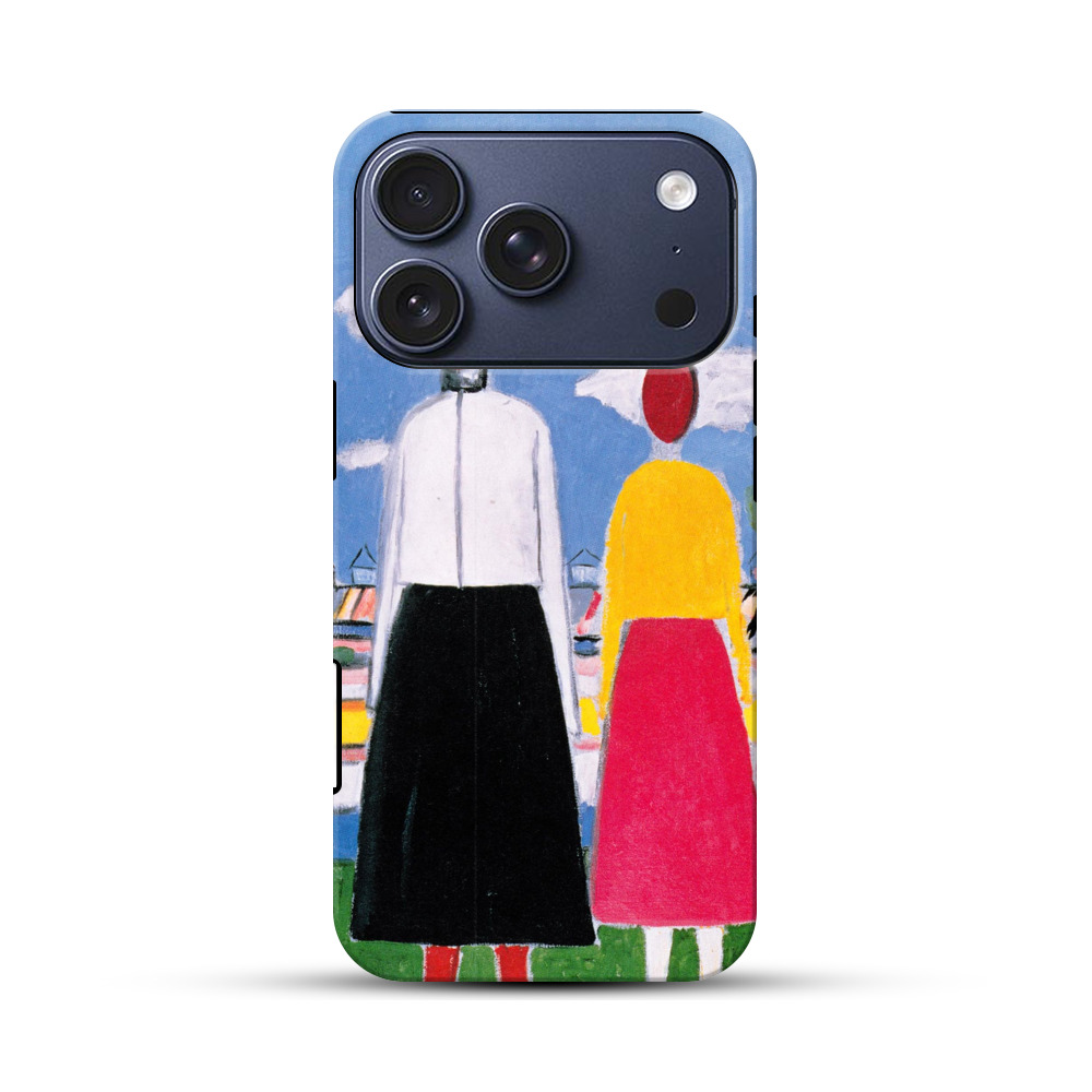 抽象赤顔人物 iPhone 17 Proオリジナルハ耐衝撃ケース