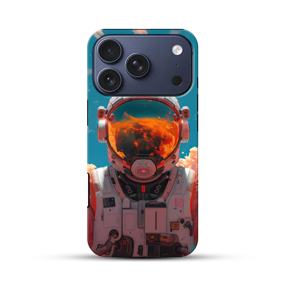 夕焼けの宇宙飛行士 iPhone 17 Proオリジナルハ耐衝撃ケース