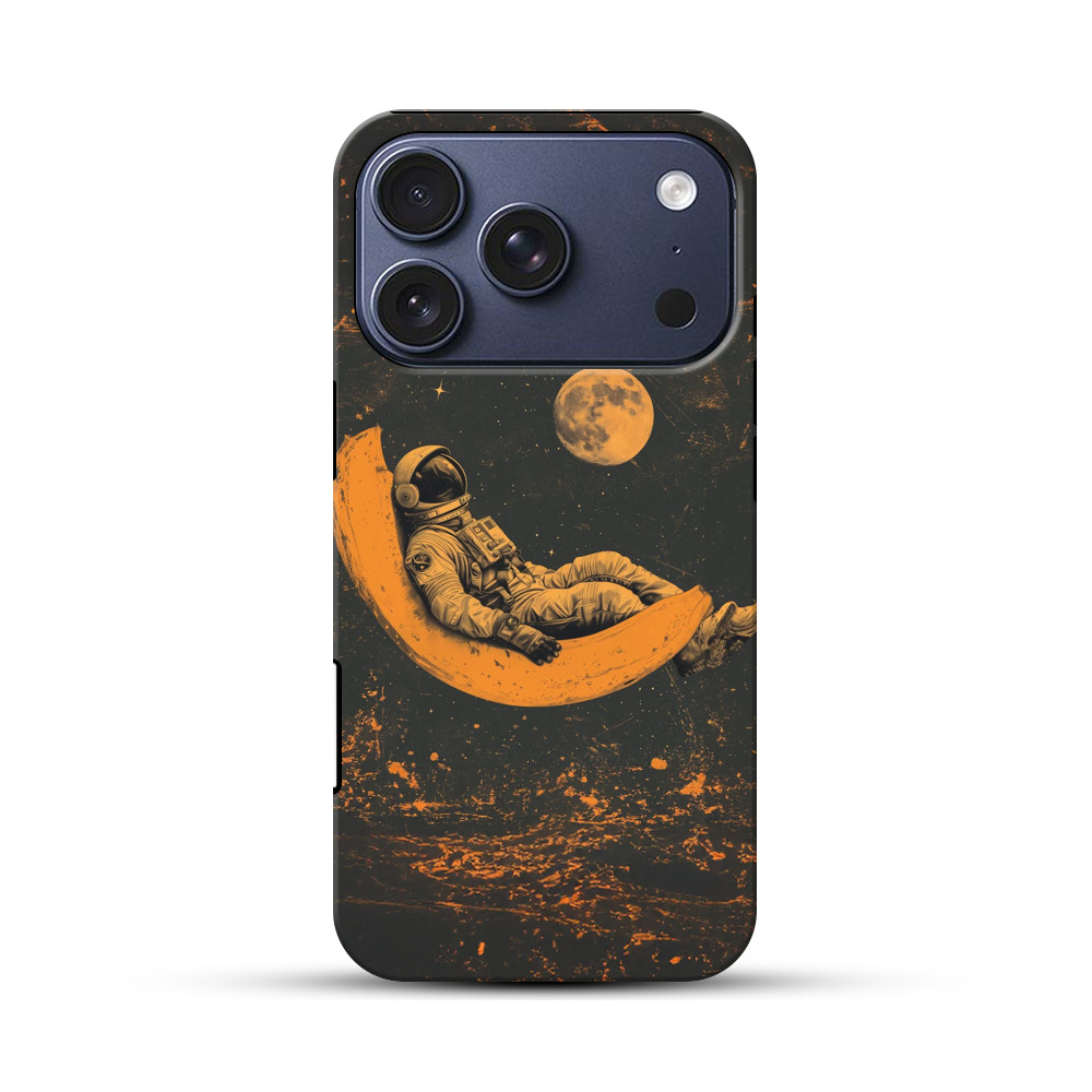 バナナ月の宇宙飛行士 iPhone 17 Proオリジナルハ耐衝撃ケース