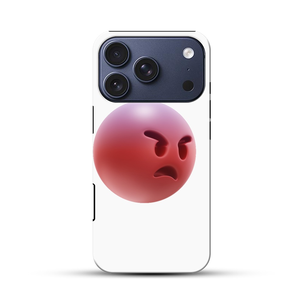 怒っている顔 iPhone 17 Proオリジナルハ耐衝撃ケース