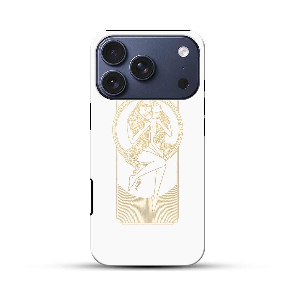 美しい女性のイラスト iPhone 17 Proオリジナルハ耐衝撃ケース