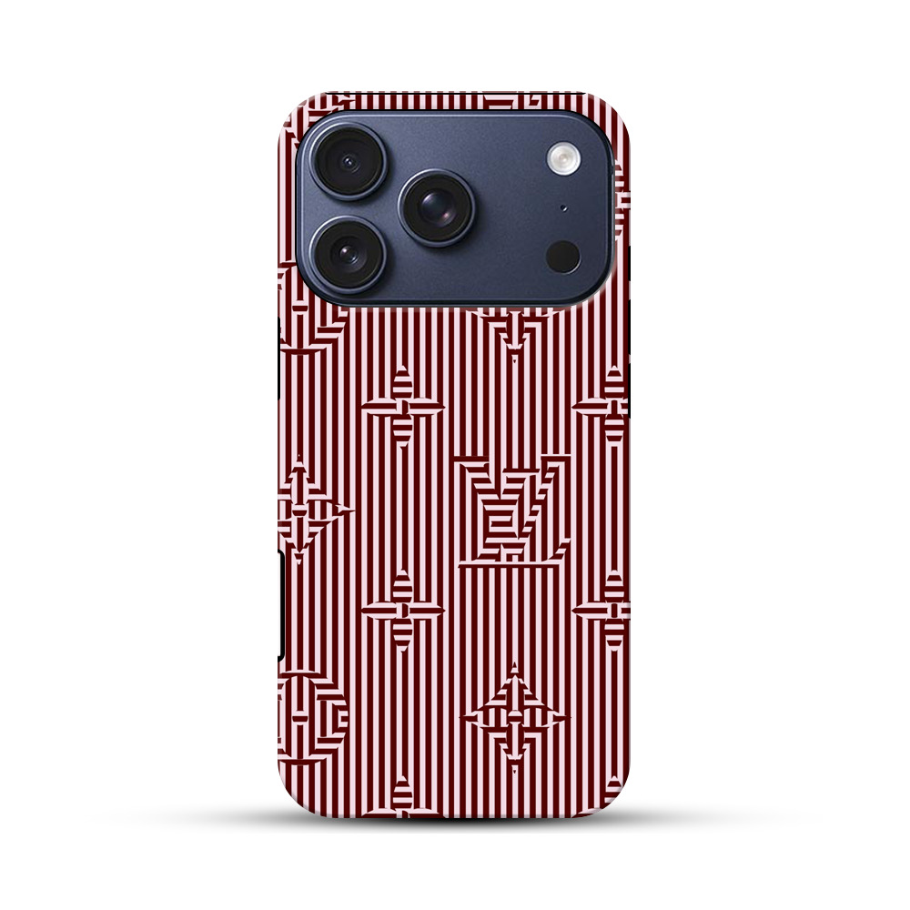 和風幾何学模様 iPhone 17 Proオリジナルハ耐衝撃ケース