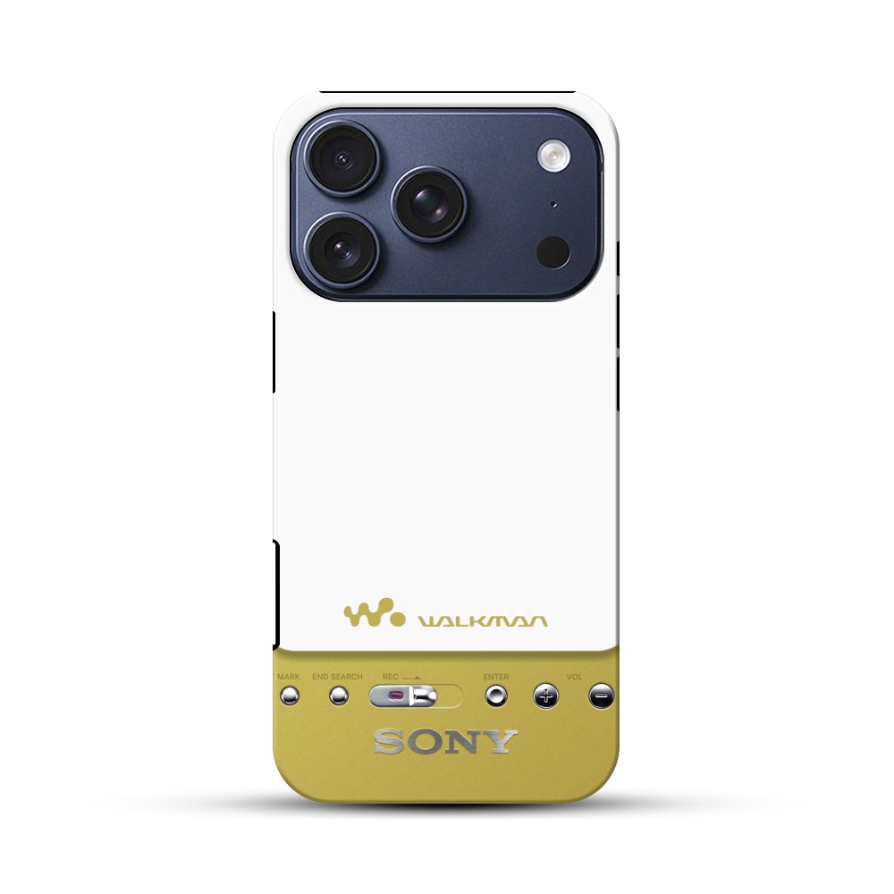 黒と金のウォークマン iPhone 17 Proオリジナルハ耐衝撃ケース
