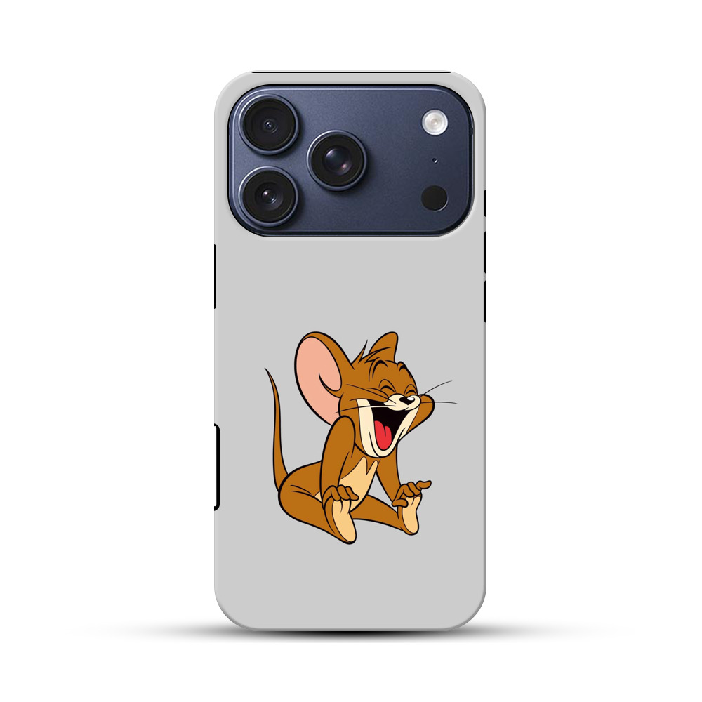 笑うネズミキャラ iPhone 17 Proオリジナルハ耐衝撃ケース