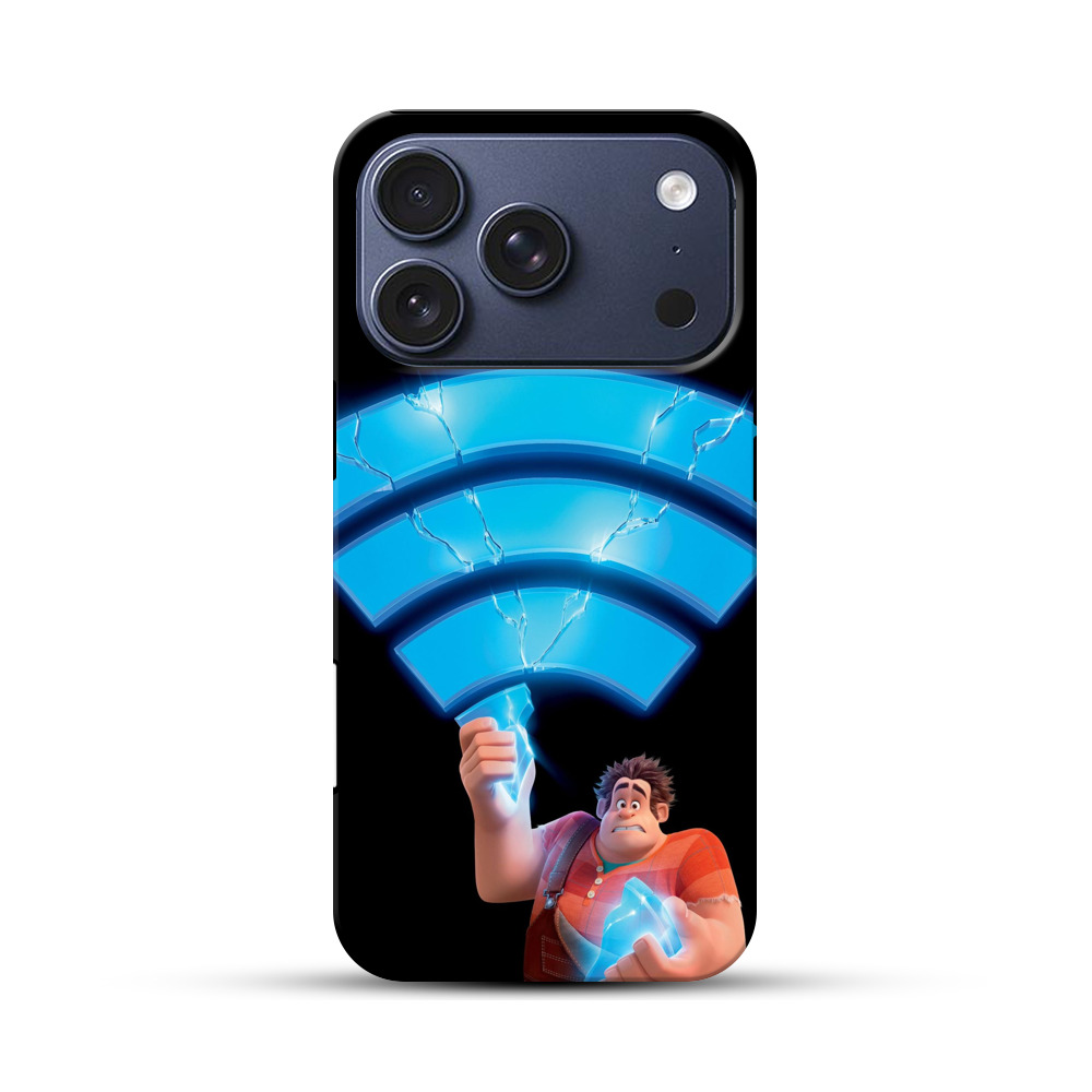 割れたWiFiアイコン iPhone 17 Proオリジナルハ耐衝撃ケース