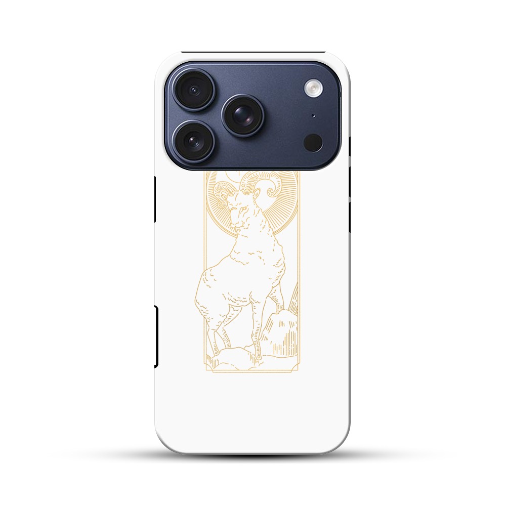 山羊のイラスト iPhone 17 Proオリジナルハ耐衝撃ケース