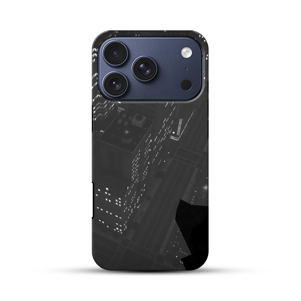 夜の都市シルエット iPhone 17 Proオリジナルハ耐衝撃ケース