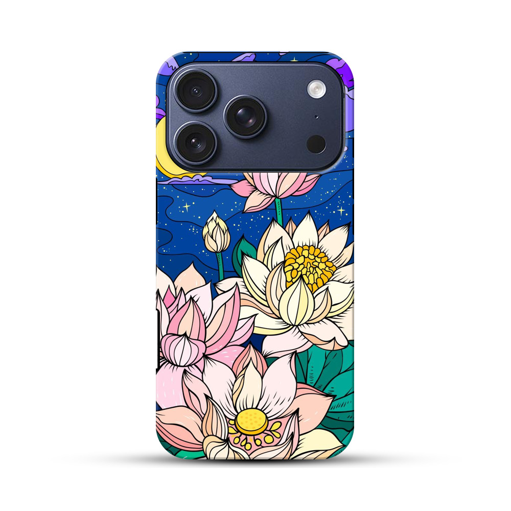 夜空の蓮 iPhone 17 Proオリジナルハ耐衝撃ケース