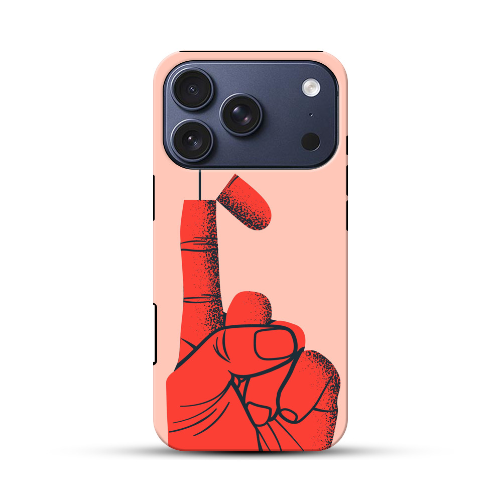 指と旗 iPhone 17 Proオリジナルハ耐衝撃ケース