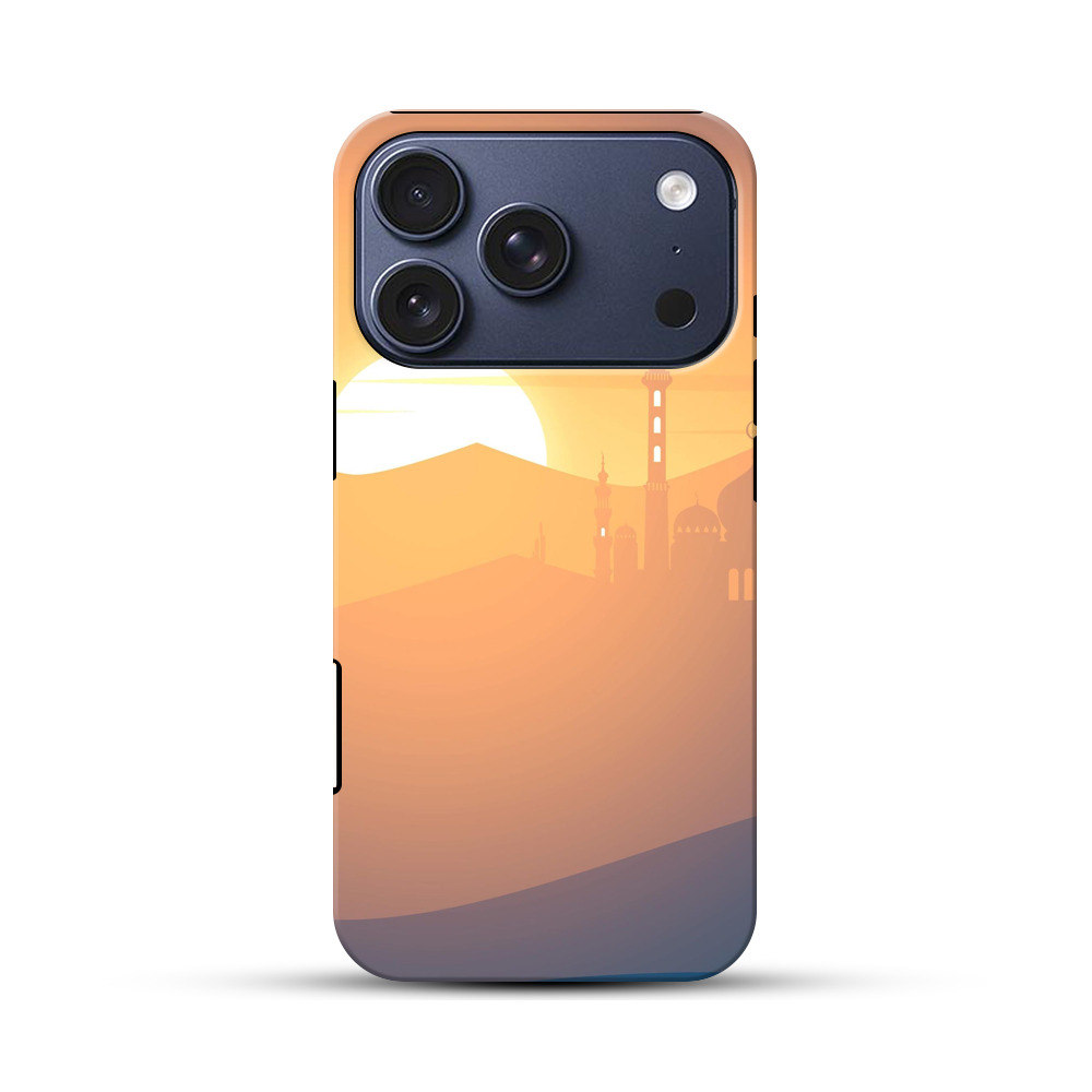 夕日とモスクの風景 iPhone 17 Proオリジナルハ耐衝撃ケース