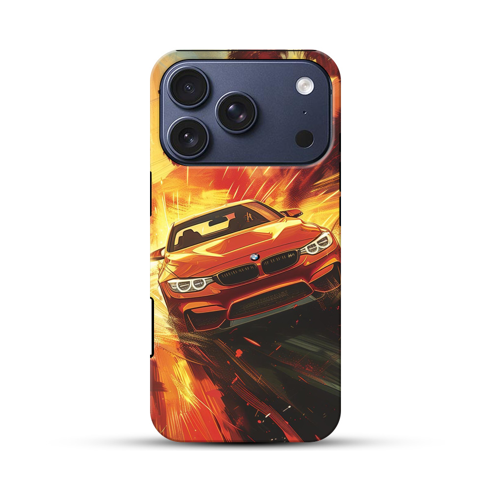 夕焼けスポーツカー iPhone 17 Proオリジナルハ耐衝撃ケース