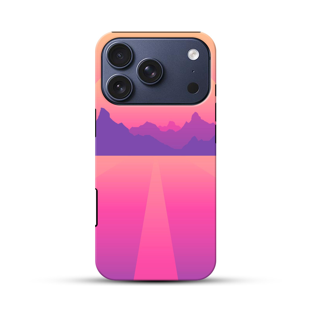 夕焼け山並みグラデ iPhone 17 Proオリジナルハ耐衝撃ケース