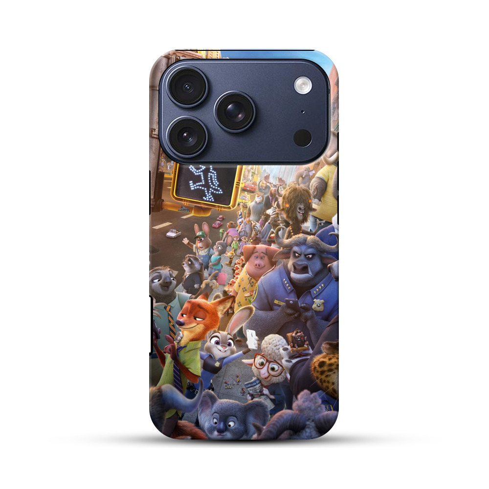 ズートピア都市の群衆 iPhone 17 Proオリジナルハ耐衝撃ケース