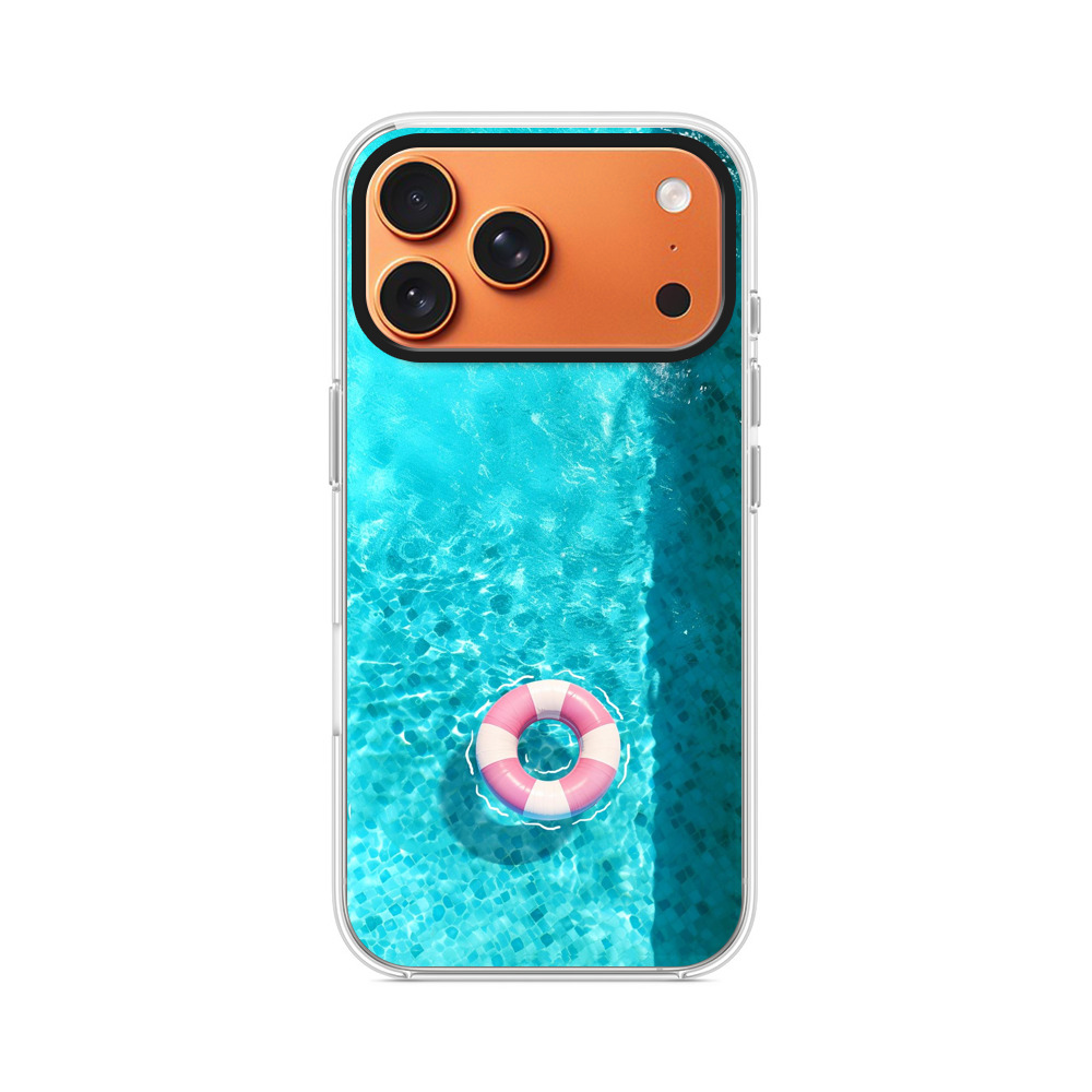 プールの青と浮き輪 iPhone 17 Pro Maxオリジナルケース