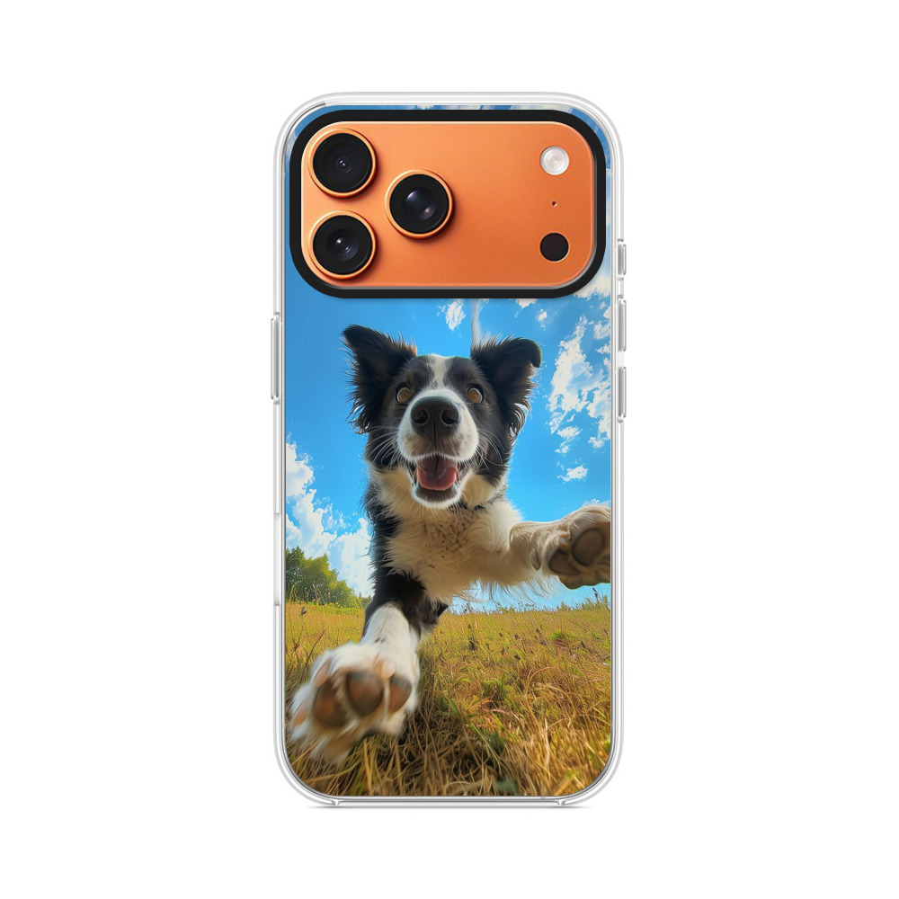 元気なボーダーコリー iPhone 17 Pro Maxオリジナルケース