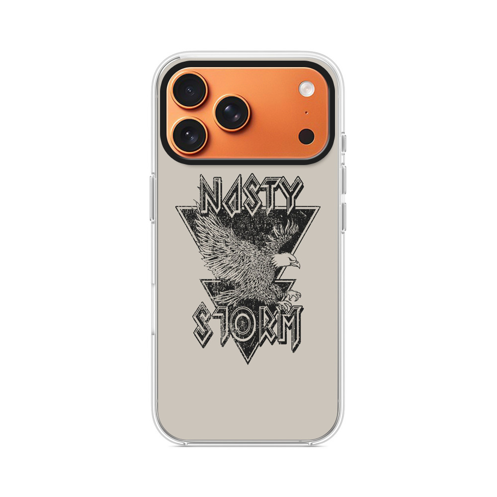 イーグルと嵐のデザイン iPhone 17 Pro Maxオリジナルケース