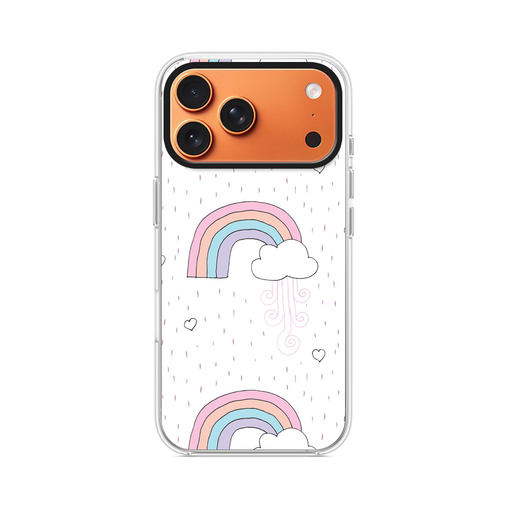 カラフルな虹と雲のパターン rainbow-rain カラフルな虹と雲のパターン rainbow-rain