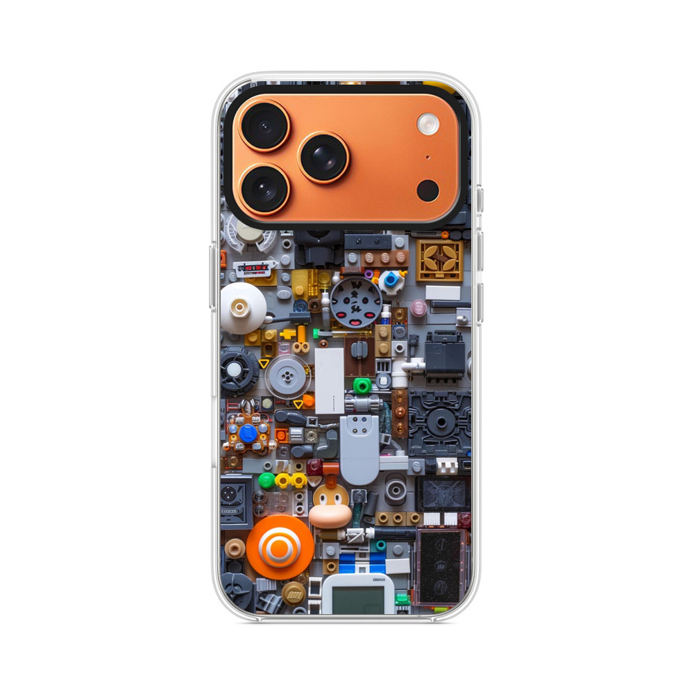 カラフルな部品アート iPhone 17 Pro Maxオリジナルケース