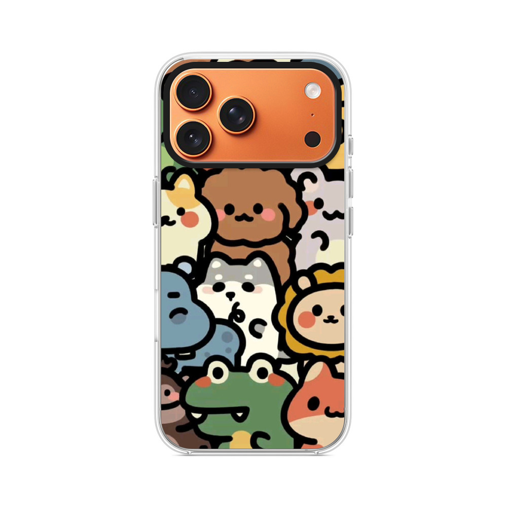 かわいい動物たち iPhone 17 Pro Maxオリジナルケース