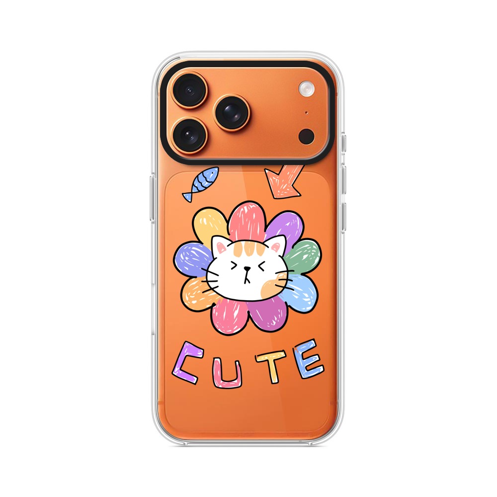 かわいい猫の花 iPhone 17 Pro Maxオリジナルケース