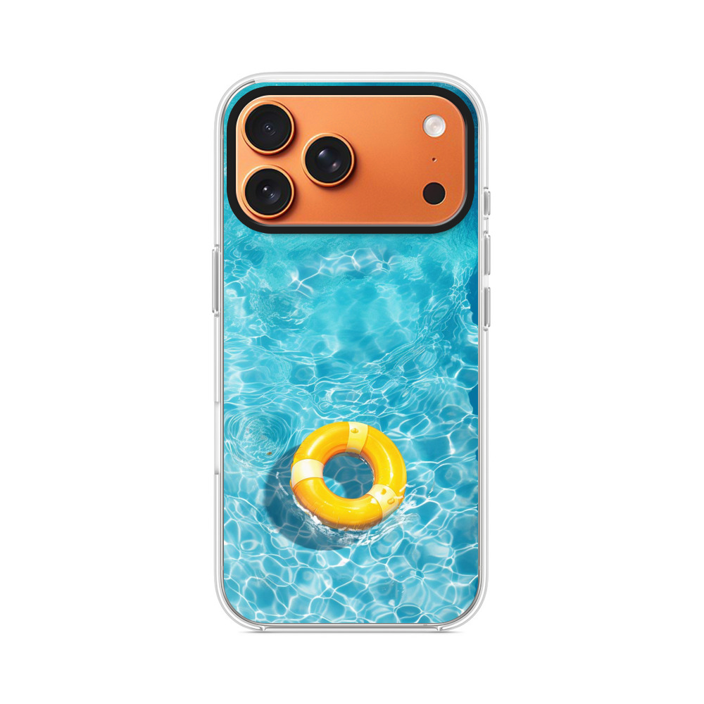プールの水と浮き輪 iPhone 17 Pro Maxオリジナルケース