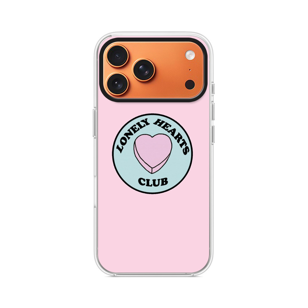 ピンクのハートとロゴ lonely-heart-club ピンクのハートとロゴ lonely-heart-club