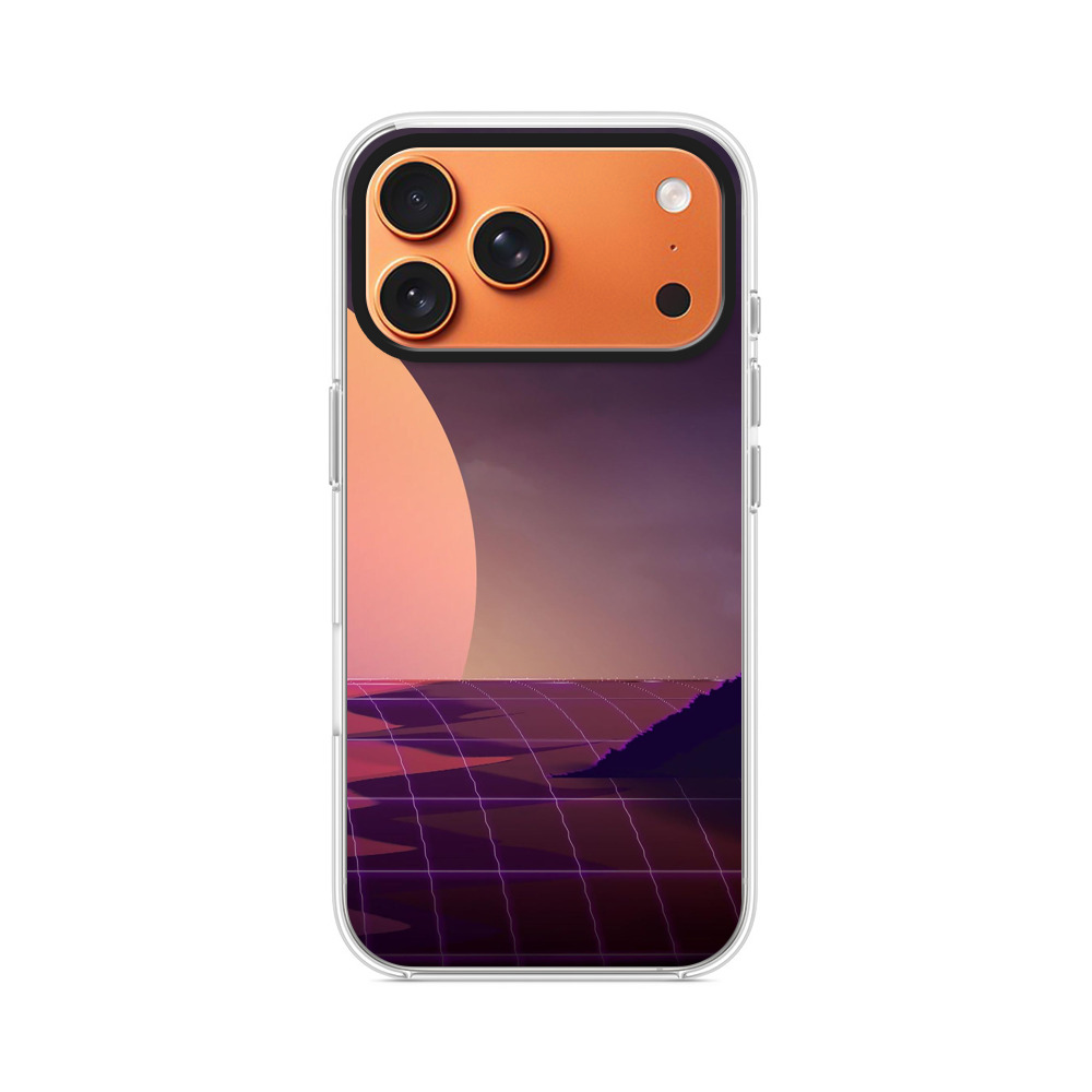 夕暮れ未来の海と太陽 iPhone 17 Pro Maxオリジナルケース