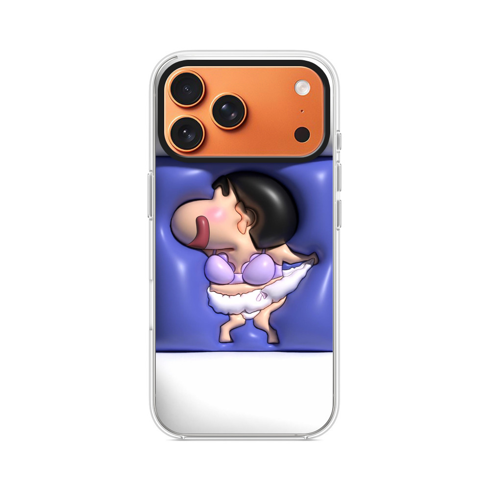 水着姿のユーモラスキャラ iPhone 17 Pro Maxオリジナルケース