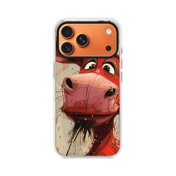 赤いロバのイラスト iPhone 17 Pro Maxオリジナルケース